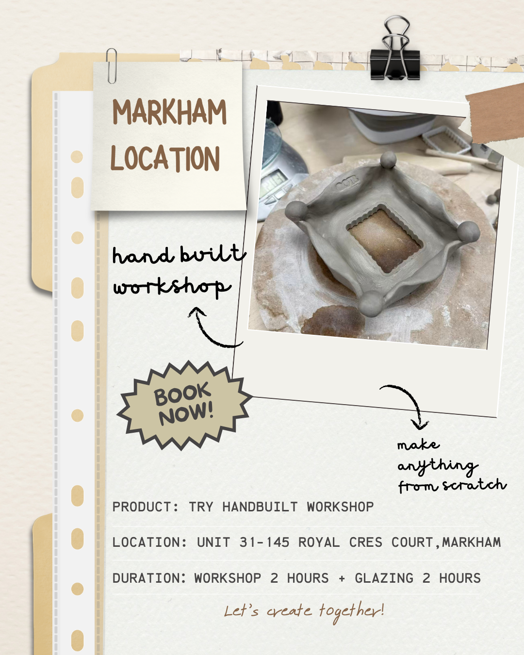 Try hand built（one time） (Markham)