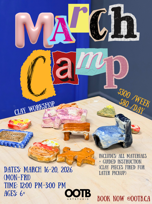 March Break Clay Camp (Half-Day) | 12:00–3:00 PM