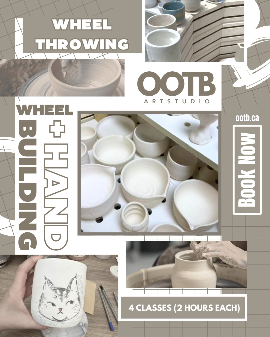 Wheel throwing （4 course classes ）