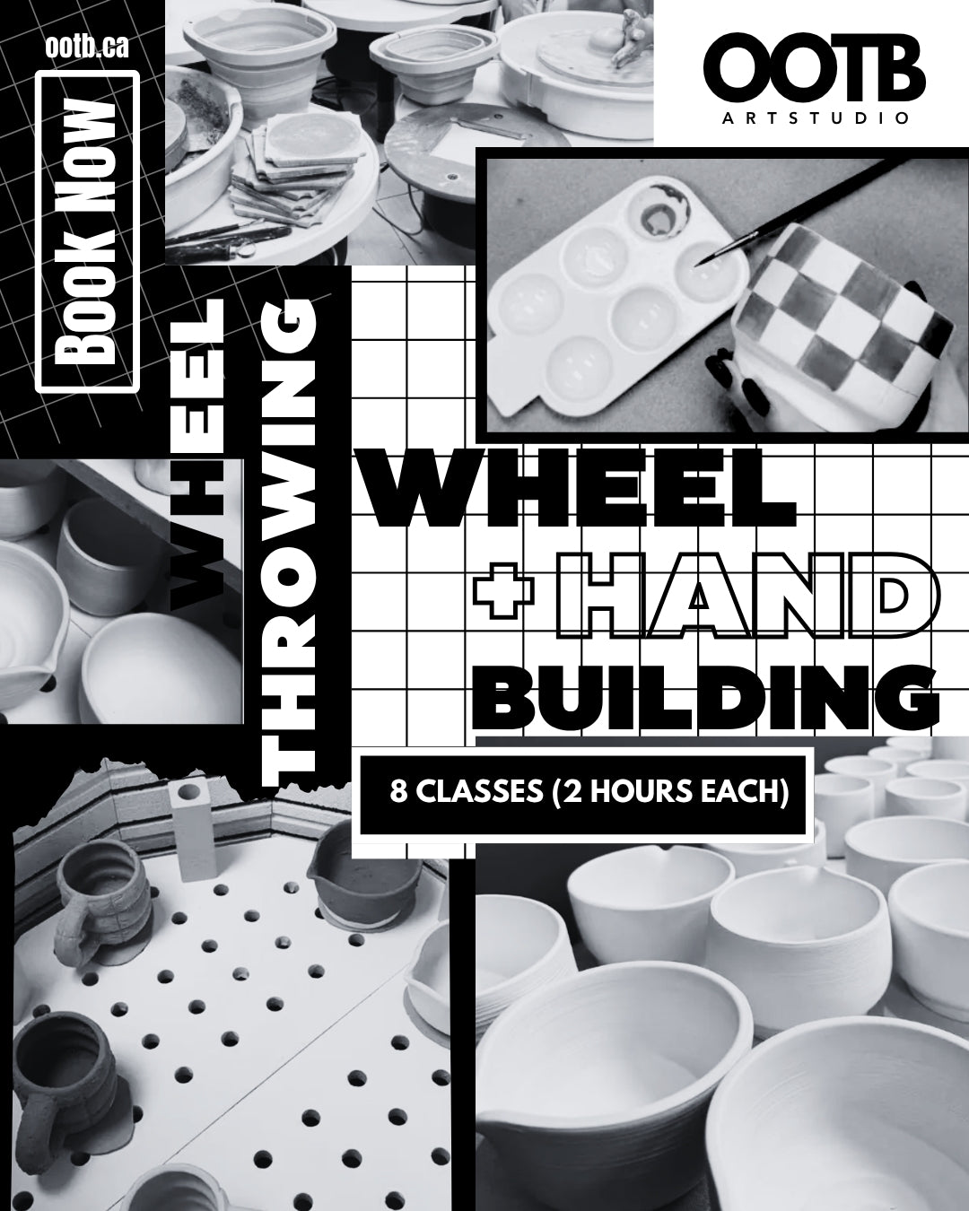 Wheel throwing （8 course classes ）